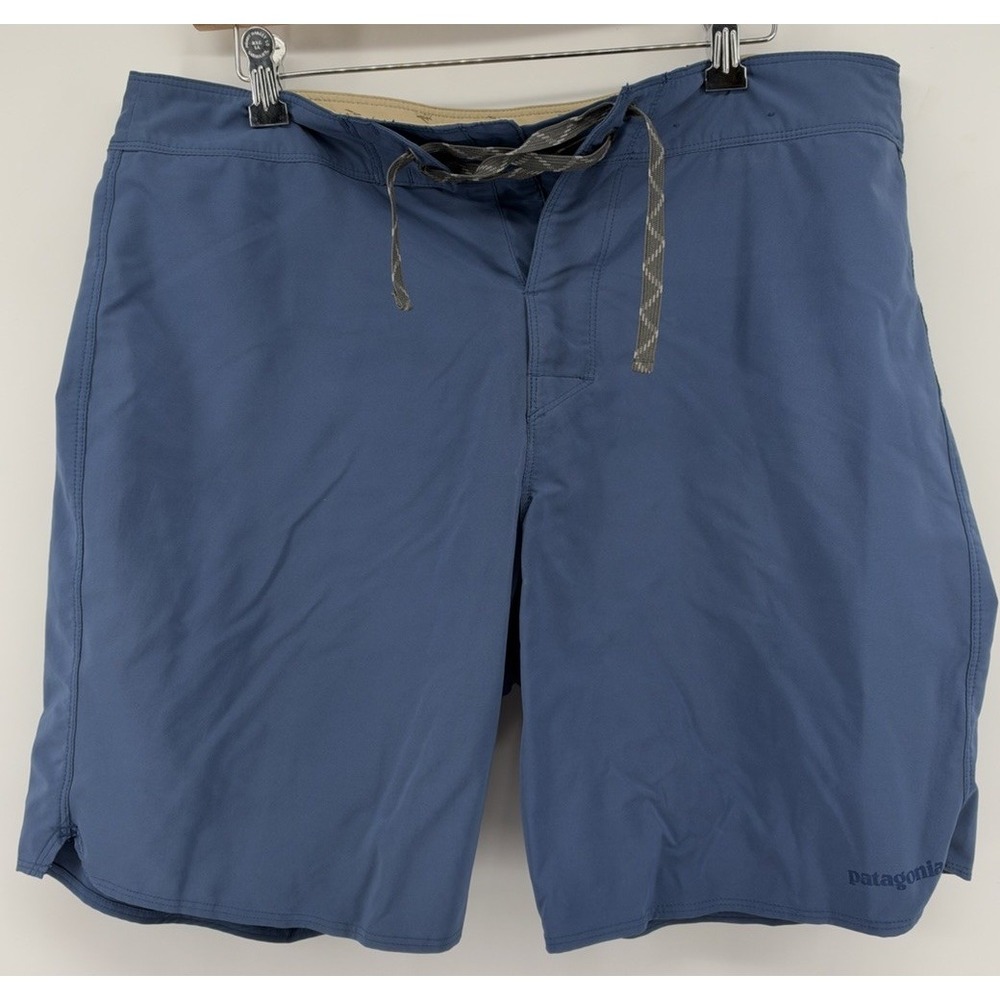 Patagonia Hydropeak Boardshorts Blue with Drawstrings Mens Size 38